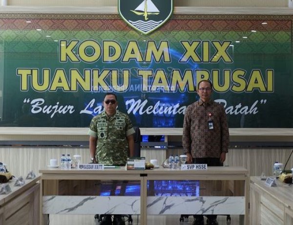 Kodam XIX/TT dan Pertamina Perkuat Sinergi Pengamanan Objek Vital Nasional di Riau